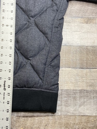 Eddie Bauer Men's 2XL 1936 Skyliner Model Down 650 Fill Bomber Jacket Gray Puff - Picture 11 of 12