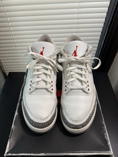 Jordan 3 Retro Mid White Cement Reimagined Größe 11 ordentlicher Zustand - Bild 2 von 20