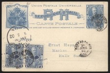 Haiti 1902 Upfranked Postal Stationery Card Cover Halle Germany 112477