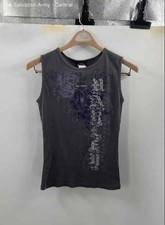 Harley-Davidson Womens Gray Sleeveless American Pullover Tank Top Size Medium