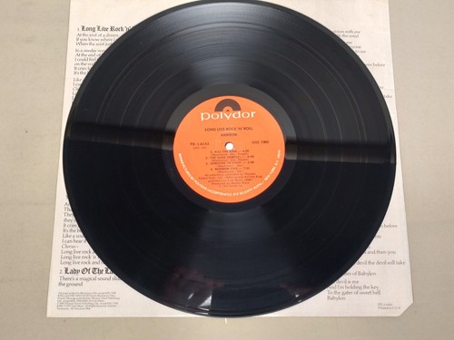 Rainbow Long Live Rock 'n' Roll strukturierte Hülle LP Album Vinyl Schallplatte - Sehr guter Zustand +/VG + - Bild 7 von 7
