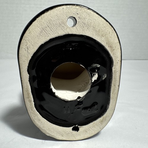 Portasapone a mano Nancy Funk ceramica California USA vintage da parete unico BLK - Foto 5 di 10