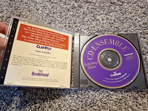 2002 Printshop Deluxe Version 15 Broderbund CD rom PC 4 Disc set edit software - Picture 4 of 4