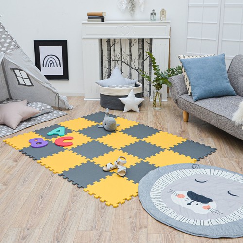 18 Teile Baby Kinder Puzzlematte ab Null - 30x30 Puzzle Spielmatte Krabbelmatte - Bild 2 von 12