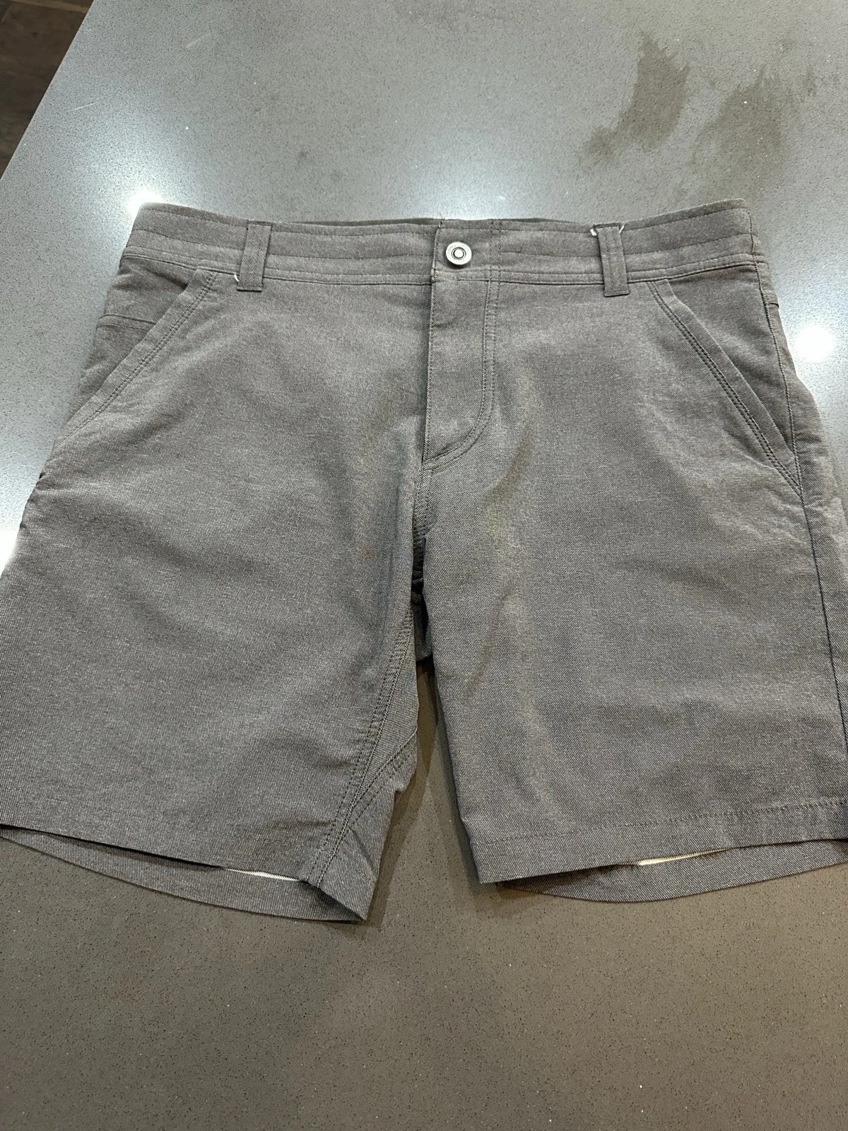 Kuhl Rambler Men's Shorts 33 7” inseam Gray Hiking Outdoor
