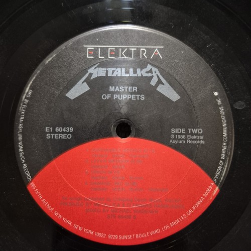 Metallica Master of Puppets Vinyl LP FIRST Press 1986 Elektra E1 60439 MISPRINT - Picture 18 of 24