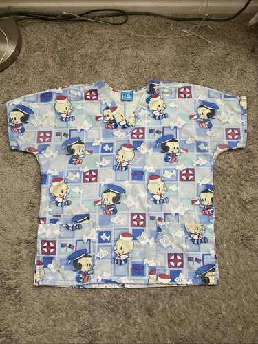 Baby Popeye & Olivia Scrub Top Size S - Picture 10 of 24