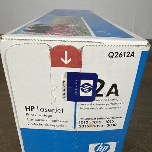 Genuine HP LaserJet 12A Q2612A Black Toner Print Cartridge - NEW Factory Sealed - Picture 7 of 9