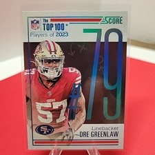 2024 Panini Score Football Dre Greenlaw Top 100 (ULTRA RARE CASE HIT)