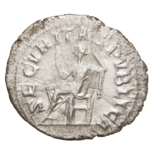 ROMAN EMPIRE - 240 AR Denarius - Gordian III - Securitas Seated Left - Picture 2 of 2