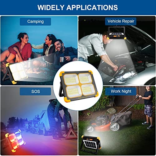 Wiederaufladbare LED Arbeitsleuchte, 120W 348Leds 10000LM Magnetische Arbeitsleuchte - Bild 4 von 7