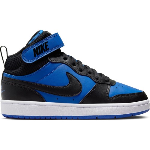 NUEVO CON ETIQUETAS Nike Unisex Niños Pequeños Corte Borough Mid 2 Zapatos, Negro/Juego Talla Real 2 - Imagen 3 de 8