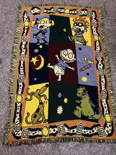 Vintage The Northwest Company Rugrats Tapestry Throw Blanket 59x41 - Picture 1 of 13