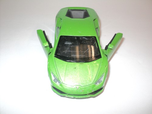 Welly Lamborghini Huracan LP 610-4 grün 1:64 Spielzeugauto Pull Back, Türen öffnen 4,5" - Bild 5 von 6