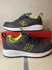 New Balance Work Shoe Logic Composite Toe Mens Size 10 Wide Lime Green/Gray