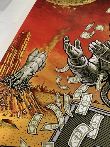 EMEK System Of A Down Chicago 2025 Poster Signed/Doodled AP /100 Pearl Embossed - Picture 6 of 9