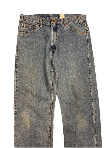 Vintage 90s 505 Levi’s Jeans 33 X 32 Straight Leg Orange Tab Seattle Grunge - Picture 3 of 10