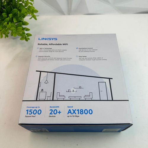Linksys E7350 Dual-Band AX1800 WiFi 6 Router, 1.8Gbps, MU-MIMO, Beamforming - Picture 11 of 21
