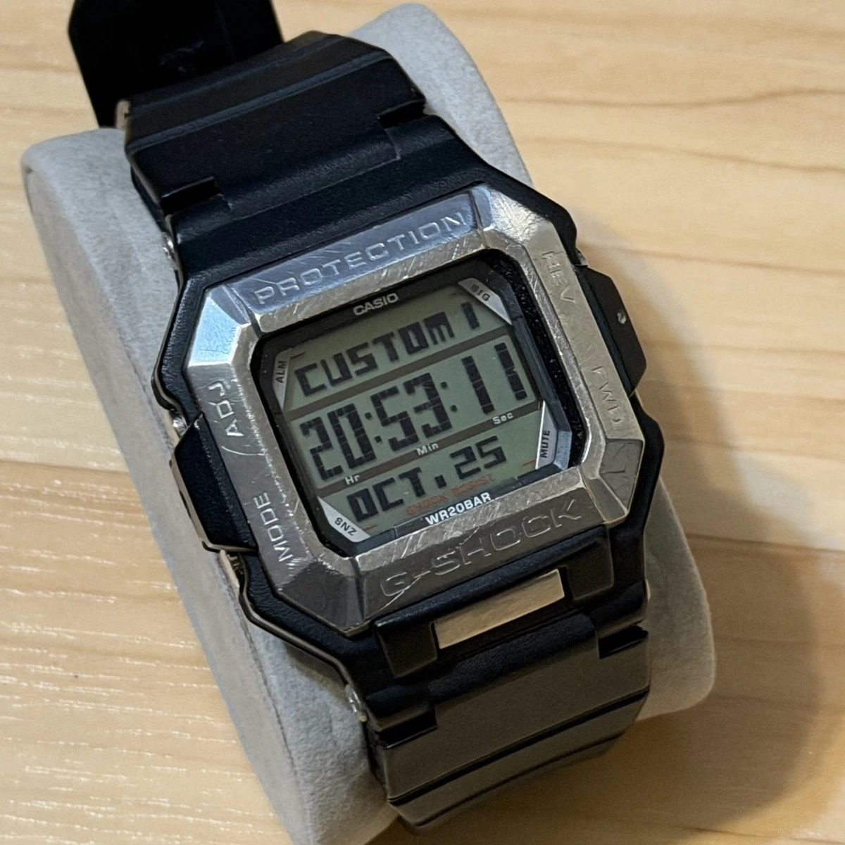 Reloj digital Casio G-Shock G-7800-1 múltiples fuentes mensajes negro G7800 7800