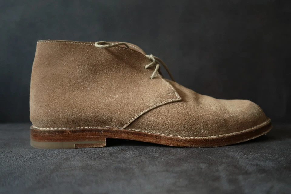 BOTTEGA VENETA Sabbia Marrón Claro Gamuza Botines Talla 39 - Imagen 4 de 4