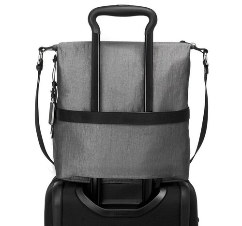 TUMI Regina Hobo Sling Crossbody Bag Gray - Picture 19 of 19