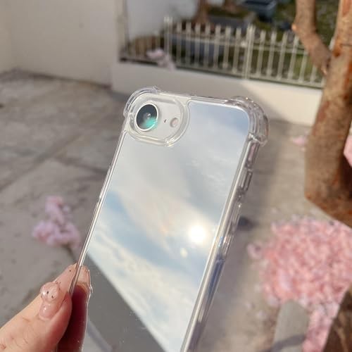 Designed for iPhone 16E Case Mirror Case for Girls Woman [Four Mirror 16E - Imagen 6 de 7