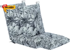 Set of 2 Outdoor Dining Chair Cushions Patio Seating Cushions 38X18X4.5 Inch