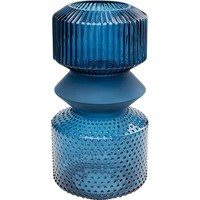 Vase Blumenvase Deko Vase Wohnaccessoire Glas Blau Kare Design
