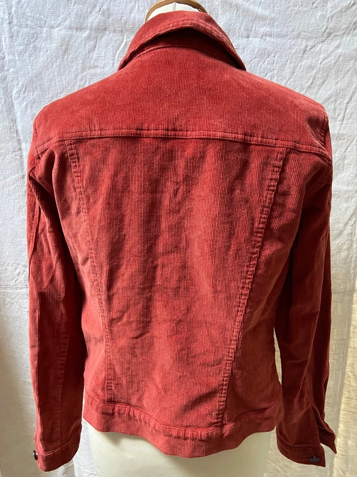 Veste trucker 40/42 velours côtelé terracotta NOISY MAY bohème chic - Photo 4/4
