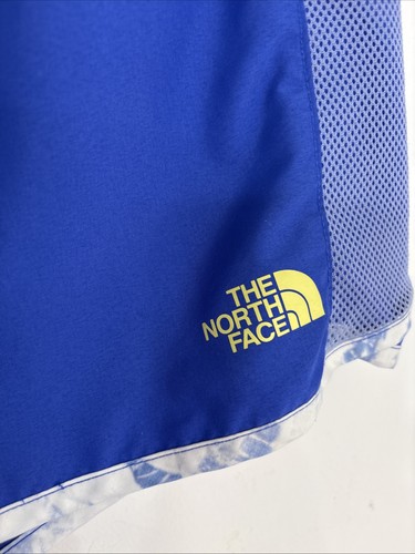 THE NORTH FACE Girls Size XL W28” Athletic Shorts Blue Elastic Adjustable Waist - Picture 2 of 11