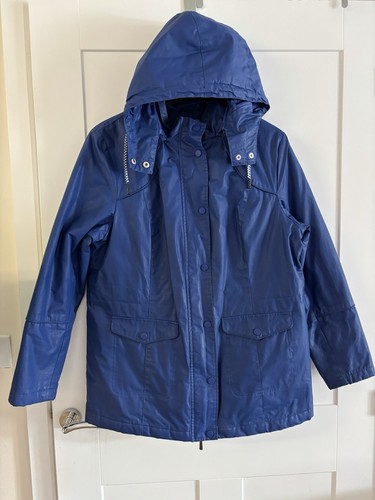 TU Raincoat Size 16 Blue Jacket