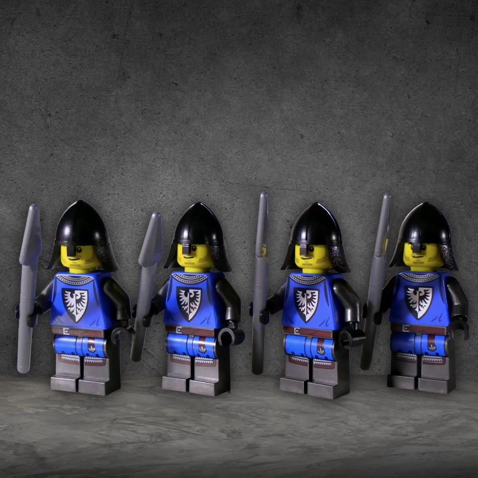 Lego Castle Black Falcon Knights Minifigures Lot-4 Kingdoms Spearmen-Brand New! - Image 2 of 4