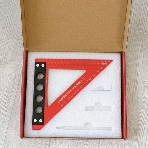 1-piece multi-function angle ruler square tool with clear scale #3b3424 - Picture 8 of 24