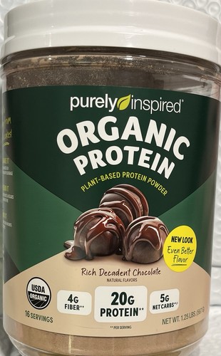 Purely Inspired Organic Protein Plant Based Powder Decadent Chocolate 20g, 3/26