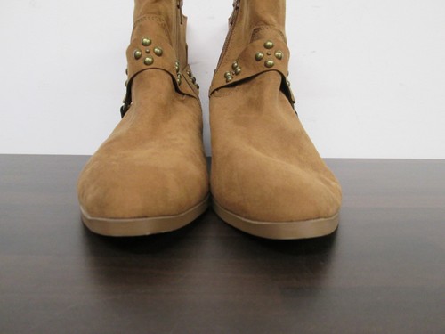 Dorothy Perkins Tan Brown Faux Leather Ankle Boots Ladies Size UK 5 BNWT - Picture 2 of 5