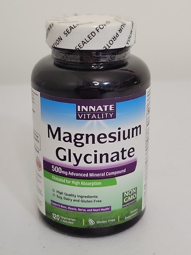 Magnesiumglycinat 500 mg 120 kt Ablaufdatum 06/26 kostenloser Versand