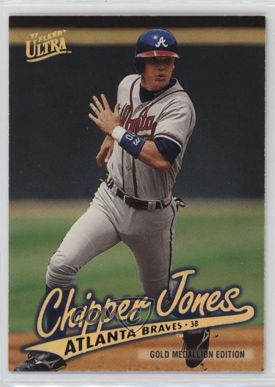 1997 Fleer Ultra Gold Medallion Edition Chipper Jones #G154 HOF