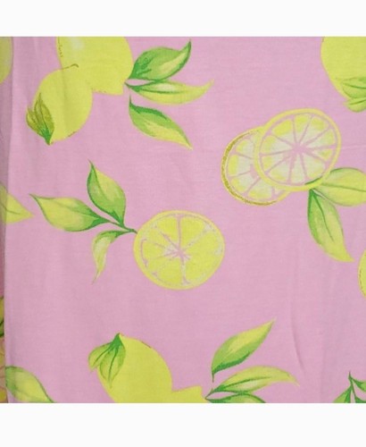 LuLaRoe Dani ärmelloses Maxi Gr. M rosa Zitronenmuster Sommer Strandkleid - Bild 2 von 6