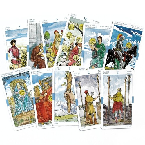 Universal Tarot 78 Cards Deck & Multilingual Instructions Standard - Picture 4 of 9