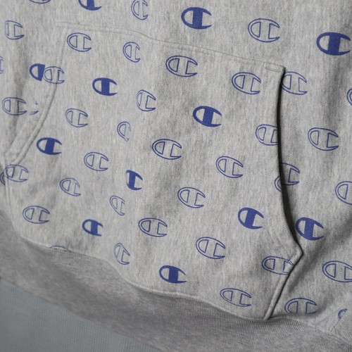 CHAMPION Reverse Weave Hoodie Mens Large Sweatshirt All Over Print AOP Sweater - 第 5/14 張圖片