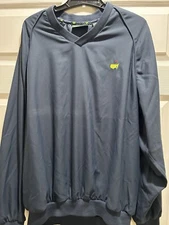 Masters Collection Navy Blue Wind Shirt Jacket Men's Large