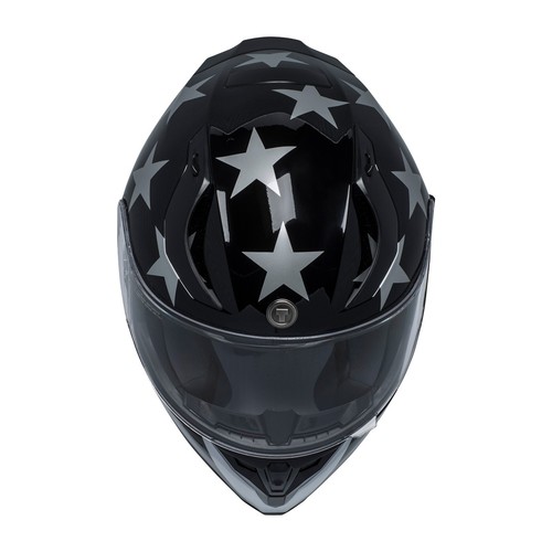Casco de moto Torc T15 Street cara completa brillo negro Captain Shadow M - Imagen 4 de 6