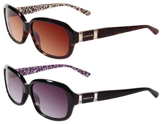 Bebe Finest Women s Mod Rectangle Sunglasses w Gradient Lens BB7080 eBay