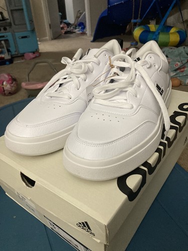 Adidas Park ST White Gray Black Tennis Sneakers Shoes IG9847 Men’s Size 13 - Picture 2 of 5