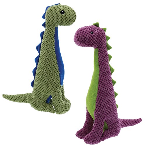 Juguetes para perros dinosaurios jurásicos tripulación de pana grandes chirridos de felpa elige personaje - Imagen 3 de 20