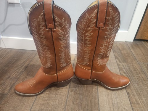 Texas brand 4501 Womens cowboy boots size 6M leather Made In U.S.A. - Picture 3 of 9