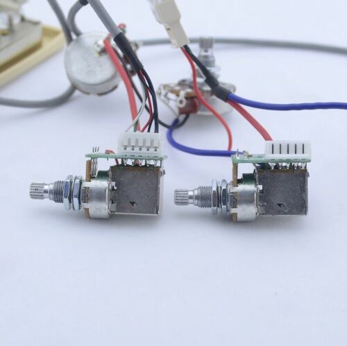 Complete Epiphone ProBucker Vintage Humbucker Pickup Set with Wiring Loom Chrome - Picture 11 of 12