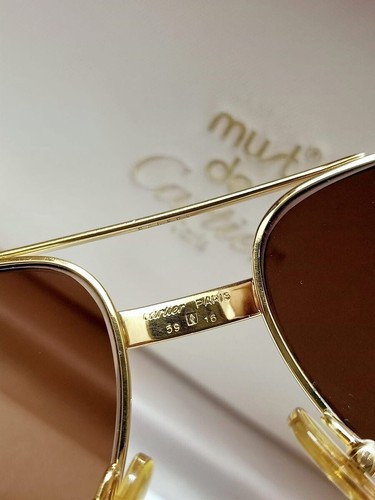 New Cartier Vintage 59 Vendome Santos Sunglasses with Box 1980 Mint Condition - Picture 5 of 20