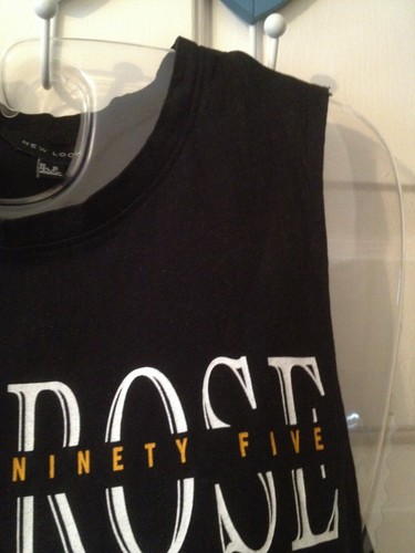 Ladies New Look Black Cropped tie up Top - Size 10 - VGC - Picture 3 of 5