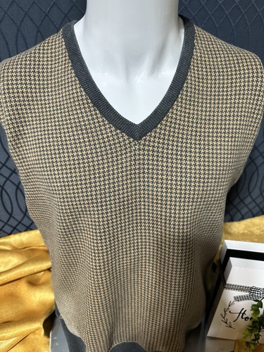 Lyle and Scott Scotland Mens 100% Combed Cotton Gray Vest V-neck Size Large - Picture 5 of 14